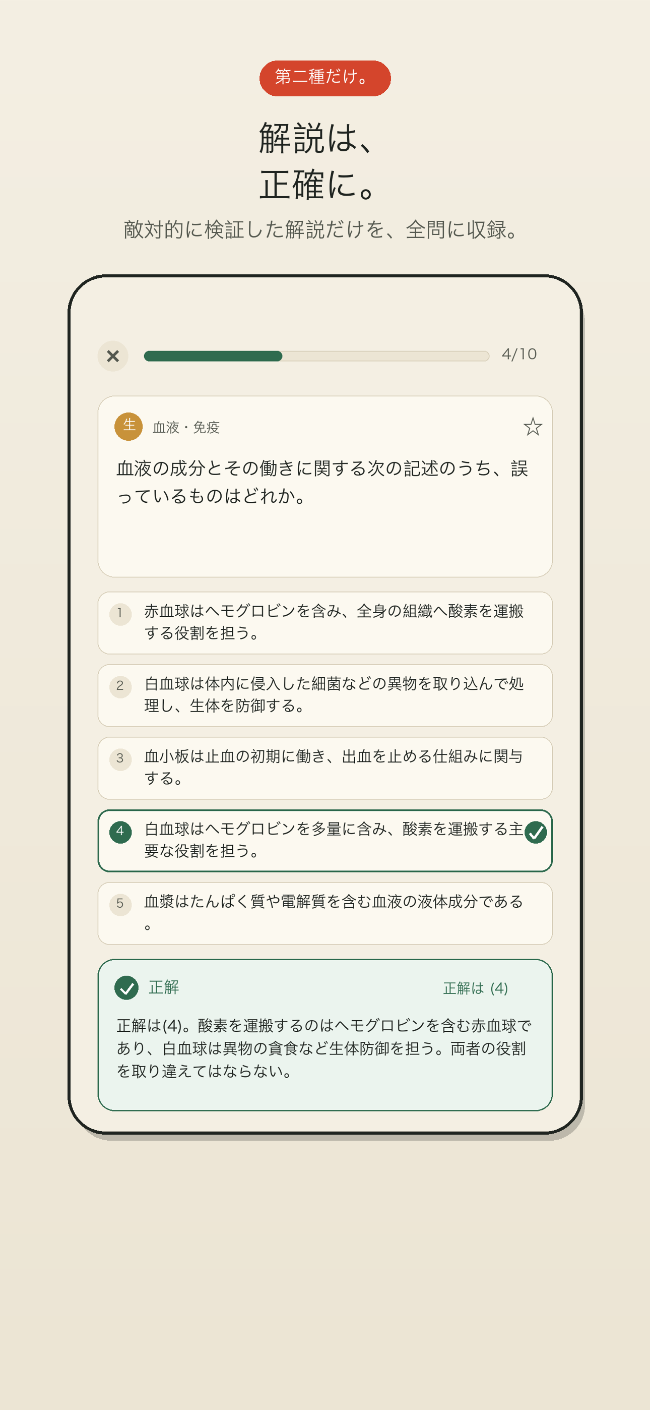 即採点と解説